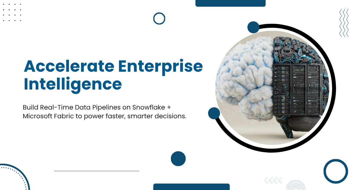 Accelerating Enterprise Intelligence: Real-Time Data Pipelines on Snowflake + Microsoft Fabric